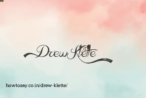 Drew Klette