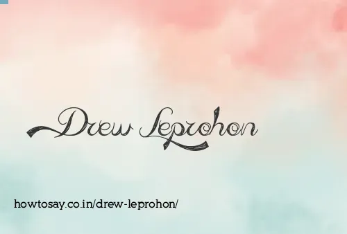 Drew Leprohon