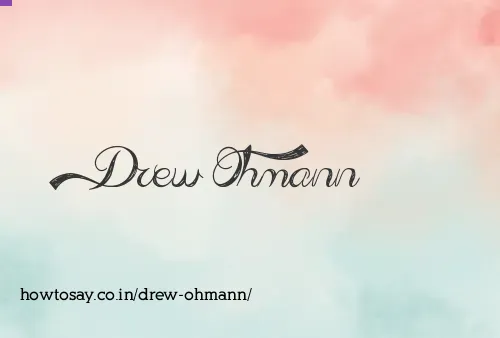 Drew Ohmann