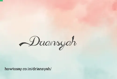 Driansyah
