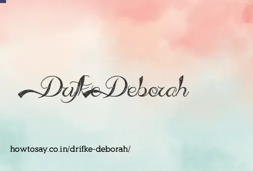Drifke Deborah