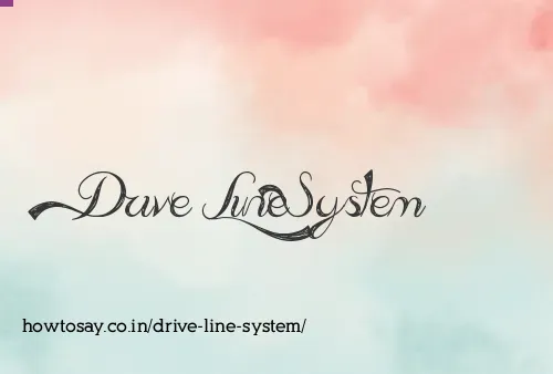 Drive Line System