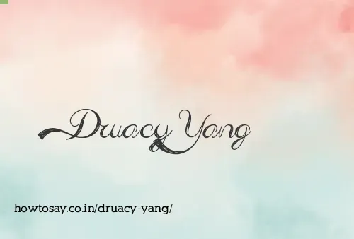 Druacy Yang