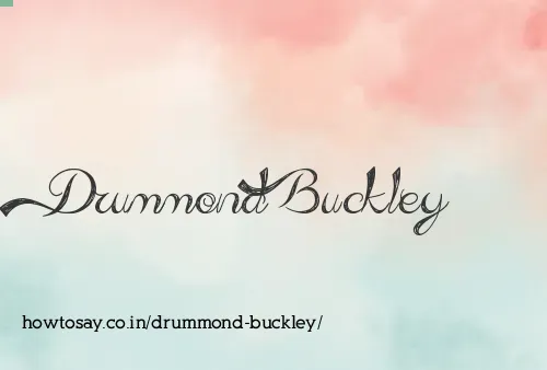 Drummond Buckley
