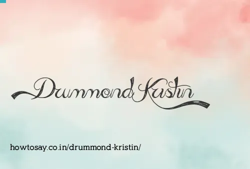 Drummond Kristin