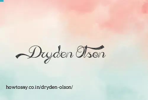 Dryden Olson