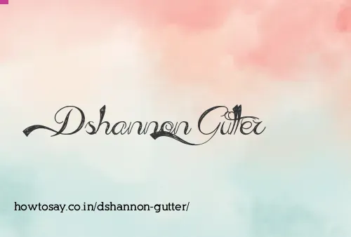 Dshannon Gutter