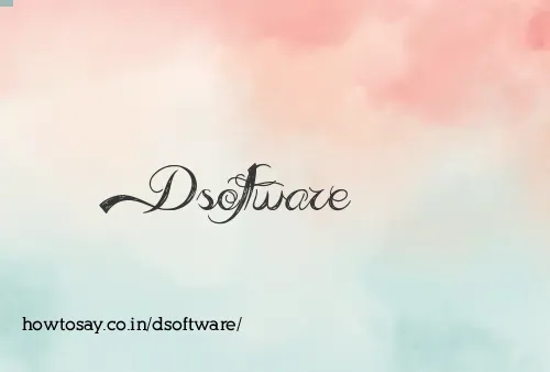 Dsoftware