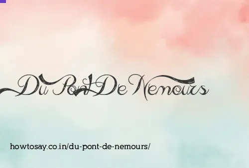 Du Pont De Nemours