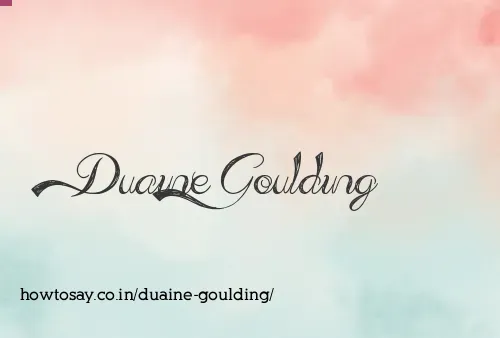 Duaine Goulding
