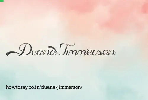 Duana Jimmerson