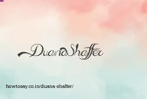 Duana Shaffer