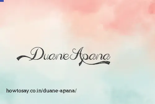 Duane Apana