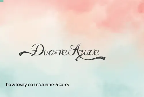 Duane Azure
