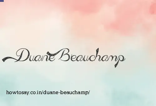 Duane Beauchamp