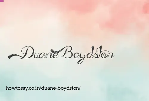 Duane Boydston