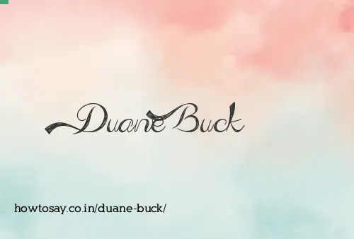 Duane Buck