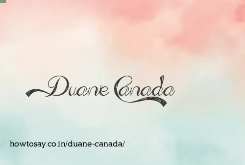 Duane Canada