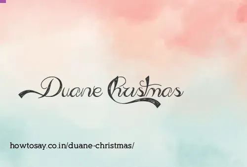 Duane Christmas