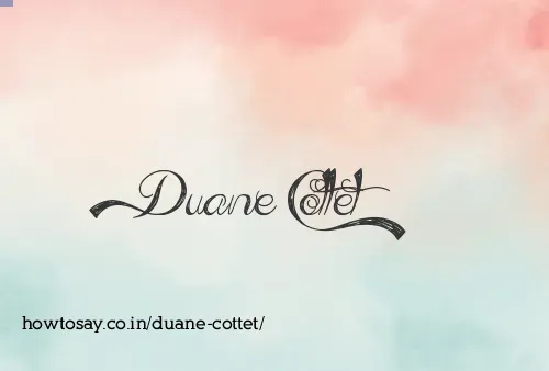Duane Cottet