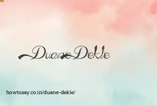 Duane Dekle