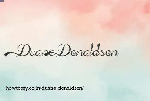 Duane Donaldson