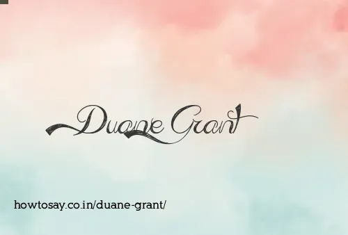 Duane Grant