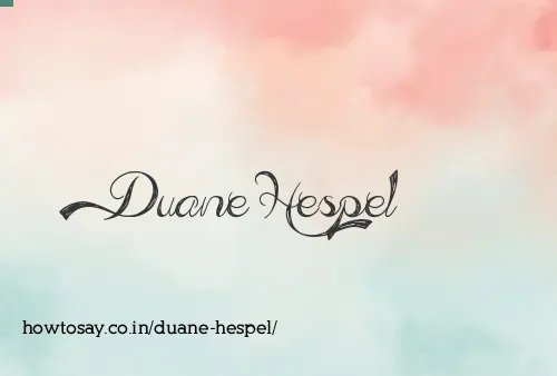Duane Hespel