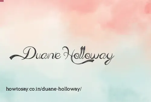 Duane Holloway