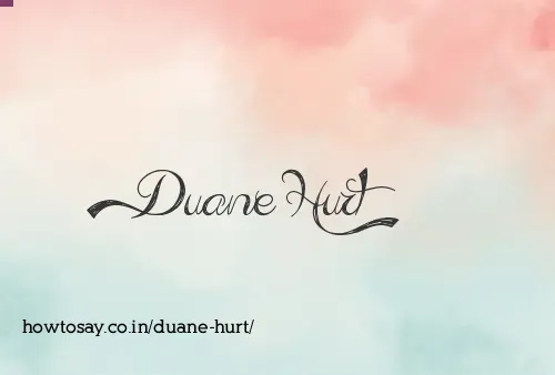 Duane Hurt