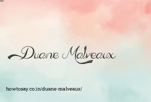 Duane Malveaux