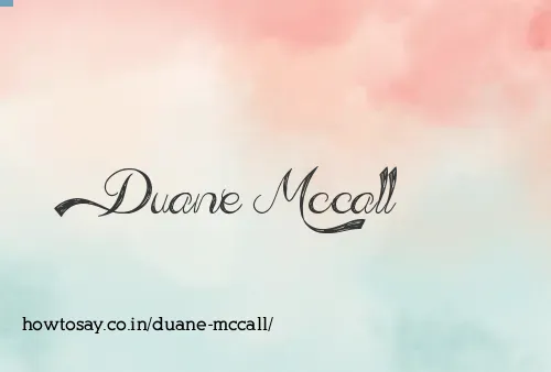 Duane Mccall