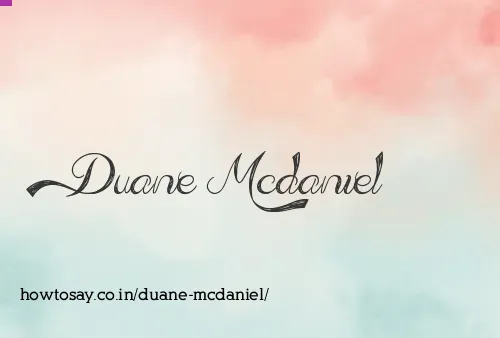 Duane Mcdaniel