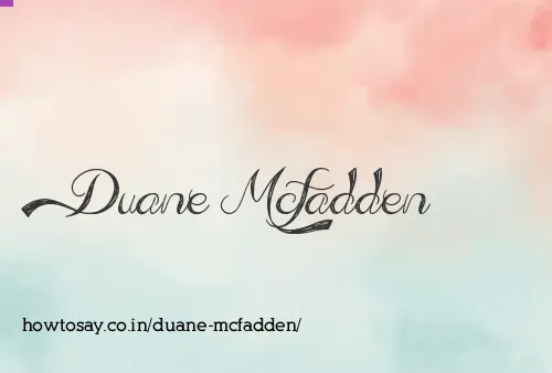 Duane Mcfadden