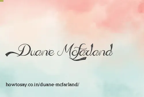 Duane Mcfarland