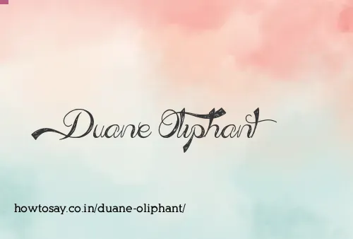Duane Oliphant