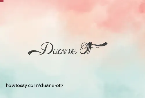 Duane Ott