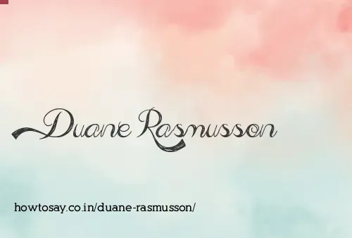Duane Rasmusson