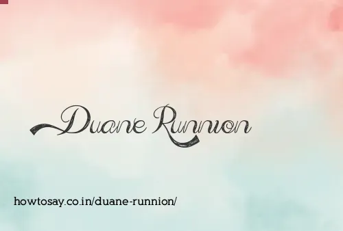 Duane Runnion