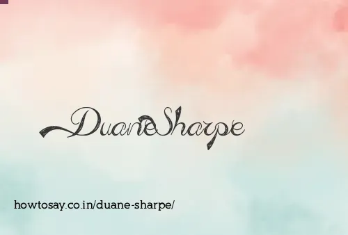 Duane Sharpe