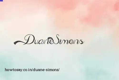 Duane Simons