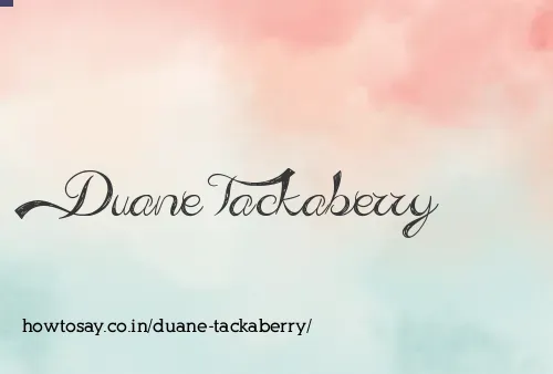 Duane Tackaberry