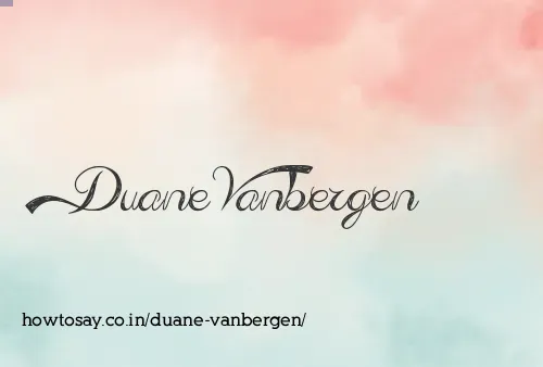 Duane Vanbergen