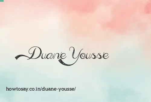 Duane Yousse