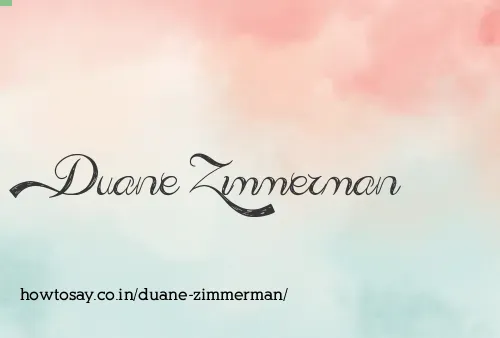 Duane Zimmerman