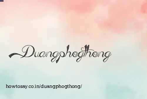 Duangphogthong