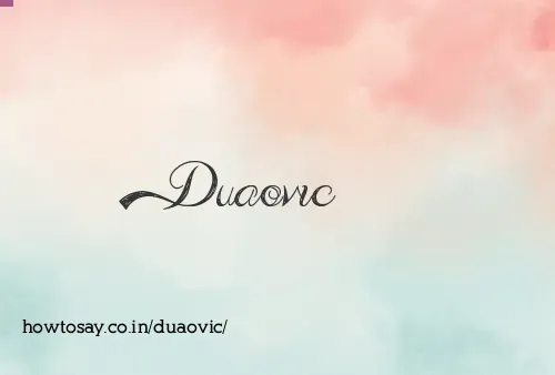Duaovic