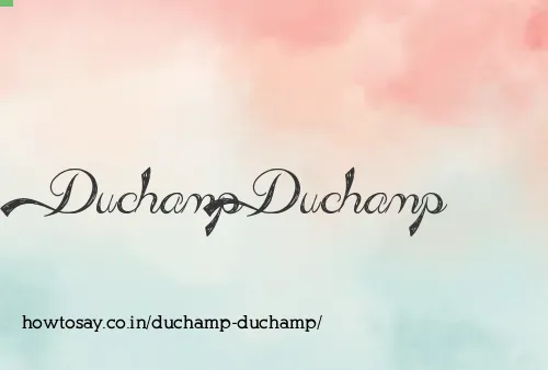 Duchamp Duchamp