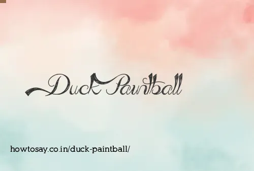 Duck Paintball