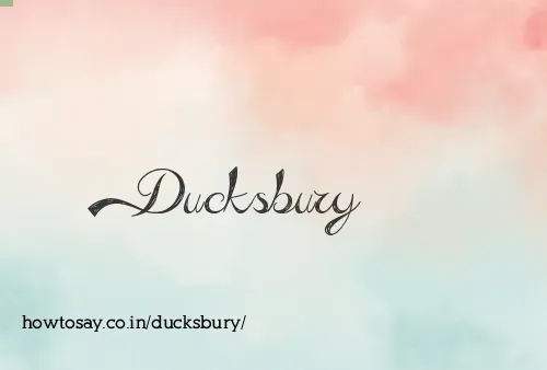 Ducksbury